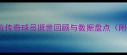 NBA传奇陨落20位传奇球员逝世回顾与数据盘点附纪念活动全记录