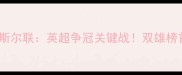 莱斯特城vs纽卡斯尔联英超争冠关键战双雄榜首对决谁将问鼎