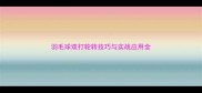 羽毛球双打轮转技巧与实战应用全