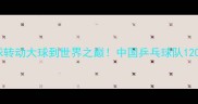 国球传奇从小球转动大球到世界之巅中国乒乓球队120年辉煌全记录
