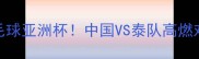 热血泰国羽毛球亚洲杯中国VS泰队高燃对决全记录