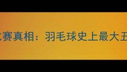 李永波伦敦奥运消极比赛真相羽毛球史上最大丑闻背后的隐情与反思