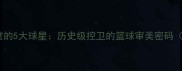 库里最欣赏的5大球星历史级控卫的篮球审美密码最新盘点