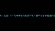 实测友谊729乒乓球底板到底值不值新手老手必看选购指南