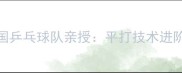 乒乓球平球技巧中国乒乓球队亲授平打技术进阶指南附训练视频