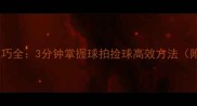 羽毛球捡球技巧全3分钟掌握球拍捡球高效方法附教学视频