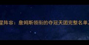 骑士队全明星阵容詹姆斯领衔的夺冠天团完整名单及历史数据