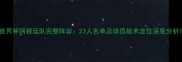 世界杯阿根廷队完整阵容23人名单及球员战术定位深度分析