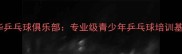 渥太华乒乓球俱乐部专业级青少年乒乓球培训基地全