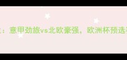 亚特兰大vs中日德兰意甲劲旅vs北欧豪强欧洲杯预选赛焦点战前瞻与深度