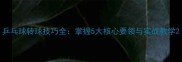乒乓球转球技巧全掌握5大核心要领与实战教学