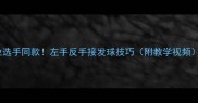 职业选手同款左手反手接发球技巧附教学视频
