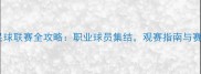 上海实况足球联赛全攻略职业球员集结观赛指南与赛事亮点全