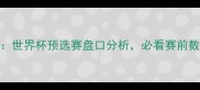 秘鲁vs丹麦深度世界杯预选赛盘口分析必看赛前数据与战术布局