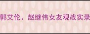 CBA赛季热点追踪郭艾伦赵继伟女友观战实录与体育营销新趋势
