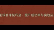 反手羽毛球发球技巧全提升成功率与实战应用指南