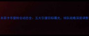 本菲卡冬窗转会动态全五大引援目标曝光球队战略深度调整