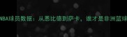 非洲现役NBA球员数据从恩比德到萨卡谁才是非洲篮球新标杆
