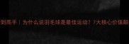 从入门到高手为什么说羽毛球是最佳运动7大核心价值颠覆认知