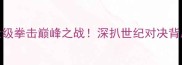 刘易斯VS克里琴科重量级拳击巅峰之战深扒世纪对决背后的恩怨情仇与终极胜负
