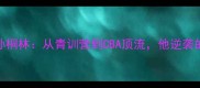 新疆球员孙桐林从青训营到CBA顶流他逆袭的7大关键