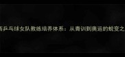 山西乒乓球女队教练培养体系从青训到奥运的蜕变之路