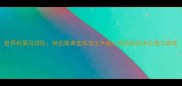 世界杯黑马球队突尼斯黄金阵容五大核心球员的战术价值与表现