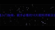 排球比赛入门指南新手必看的10大规则详解及实战技巧