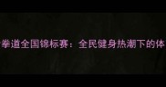 大众跆拳道全国锦标赛全民健身热潮下的体育盛事