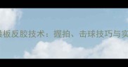 乒乓球横板反胶技术握拍击球技巧与实战应用