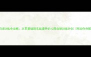居家羽毛球训练全攻略从零基础到实战提升的12周自制训练计划附动作分解图解