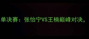 2007年乒乓球女单决赛张怡宁VS王楠巅峰对决技术与历史意义
