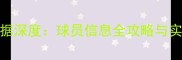 最新足球数据深度球员信息全攻略与实战应用指南