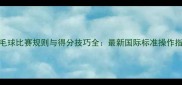 羽毛球比赛规则与得分技巧全最新国际标准操作指南