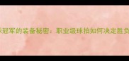 羽毛球冠军的装备秘密职业级球拍如何决定胜负关键