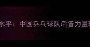 甲B乒乓球联赛水平中国乒乓球队后备力量现状与未来展望