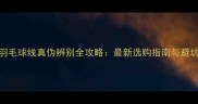 胜利羽毛球线真伪辨别全攻略最新选购指南与避坑指南