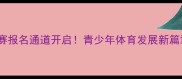 全国青年乒乓球锦标赛报名通道开启青少年体育发展新篇章全民健身再添亮点