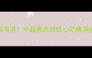 武汉队3-2绝杀上海海港中超焦点战惊心动魄深度武汉足球新篇章
