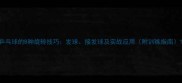 乒乓球的8种旋转技巧发球接发球及实战应用附训练指南