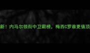 FIFA官方球员排名最新内马尔领衔中卫霸榜梅西C罗谁更值顶流价附深度榜单解读
