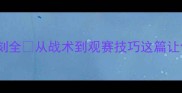 足球比赛高光时刻全从战术到观赛技巧这篇让你秒变懂球帝
