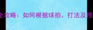 羽毛球线选购全攻略如何根据球拍打法及预算科学选线