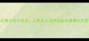 网球比赛项目分类全从职业大满贯到业余赛事的完整指南