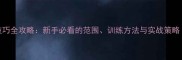 羽毛球单打技巧全攻略新手必看的范围训练方法与实战策略附训练计划