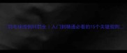 羽毛球违例判罚全入门到精通必看的15个关键规则