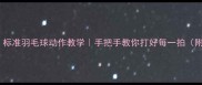零基础也能学会标准羽毛球动作教学手把手教你打好每一拍附动作分解图解