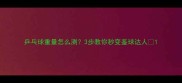 乒乓球重量怎么测3步教你秒变鉴球达人