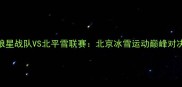 天狼星战队VS北平雪联赛北京冰雪运动巅峰对决全